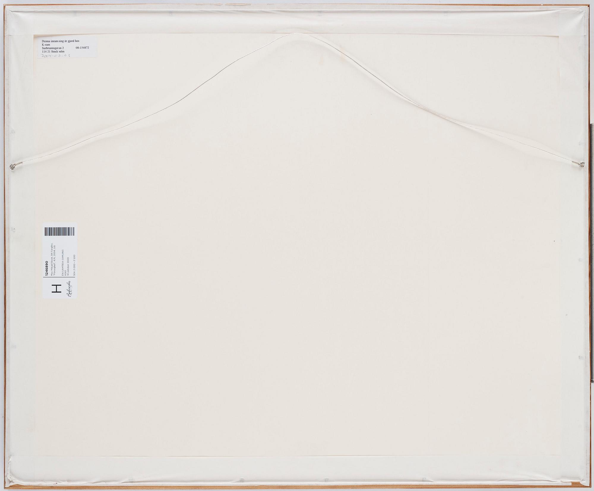 Max Mikael Book, "Förseglad".