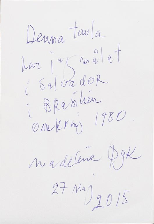 MADELEINE PYK, oil on canvas signed.