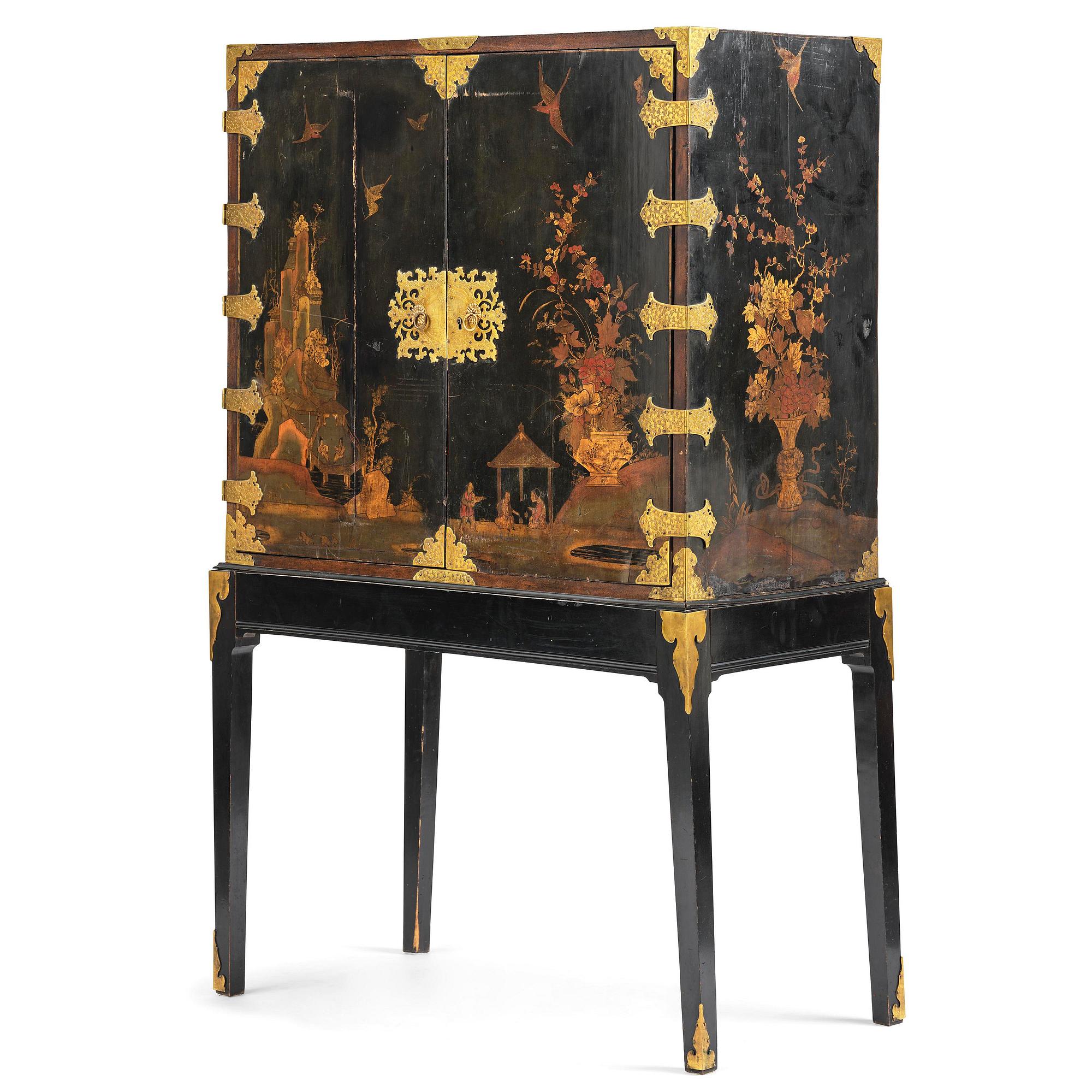 Kabinettskåp, troligen Tyskland, 1700-talets mitt.