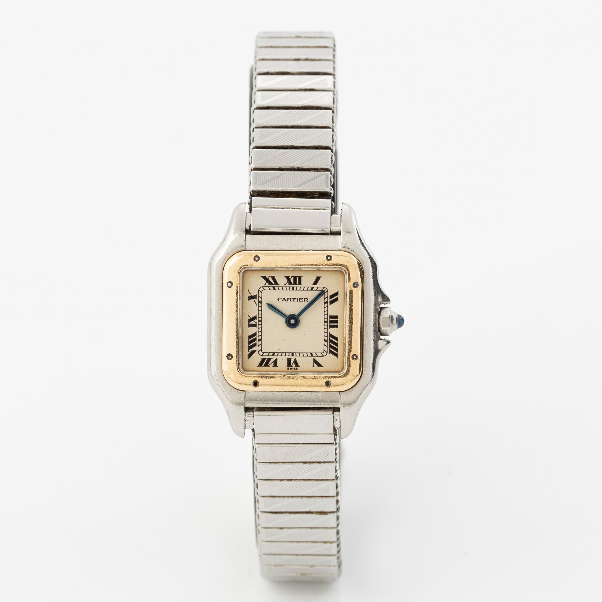 Cartier, Panthère, wristwatch, 21.5 x 21.5 (29.5) mm.
