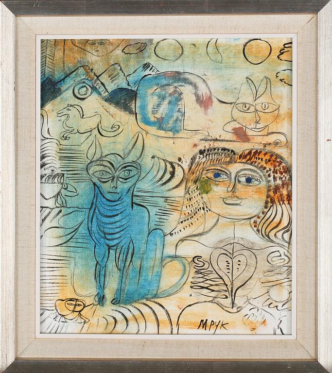 MADELEINE PYK, olja på duk, signerad.