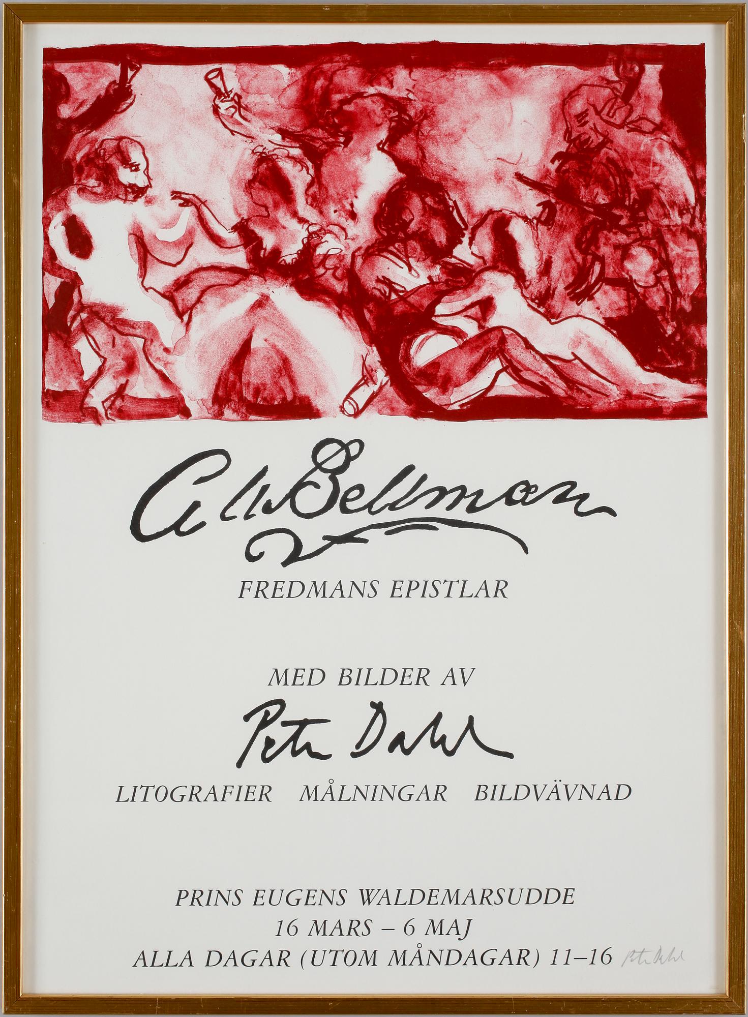 PETER DAHL, Litografi, sign.