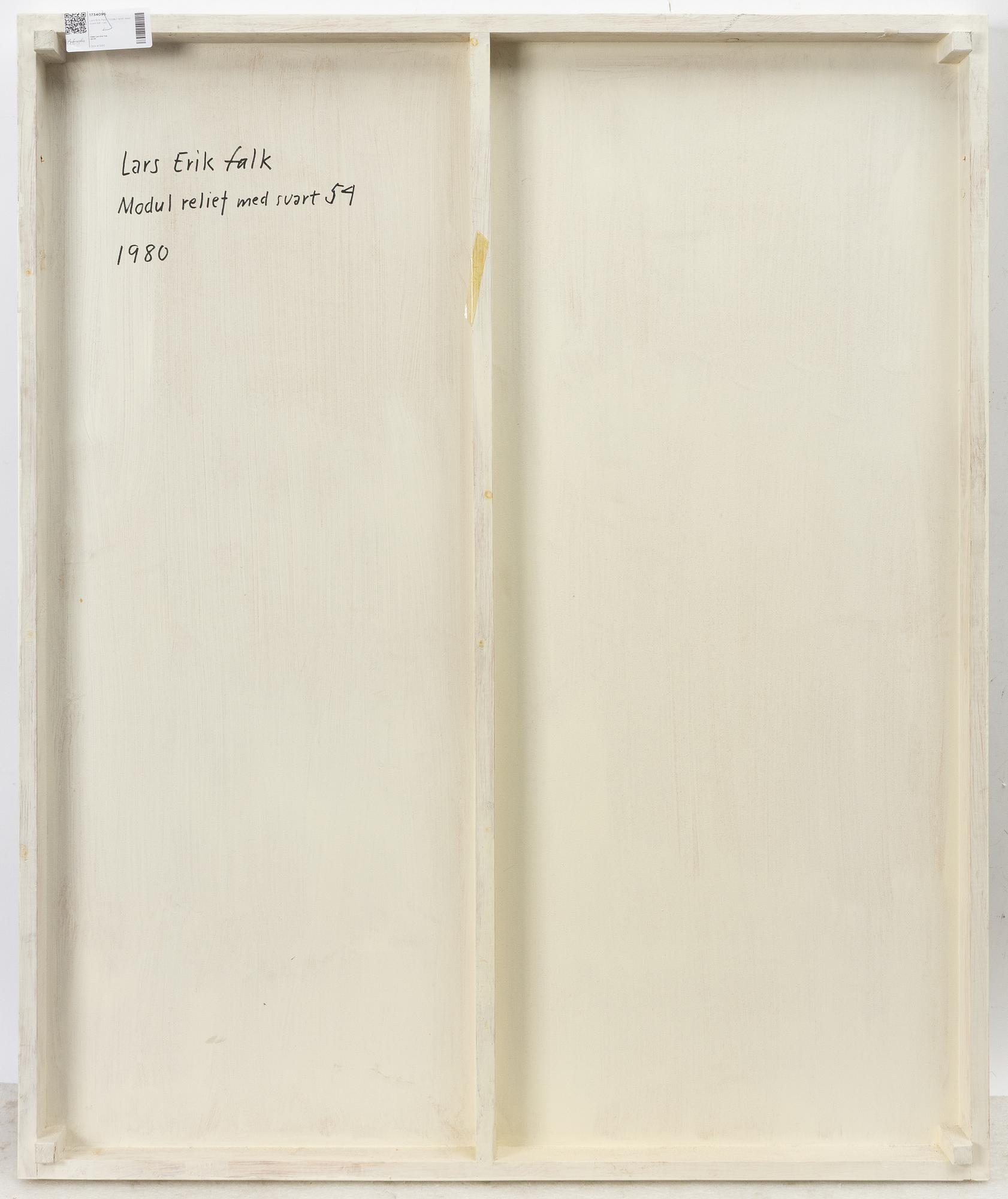Lars Erik Falk, "Modul relief med svart 54".