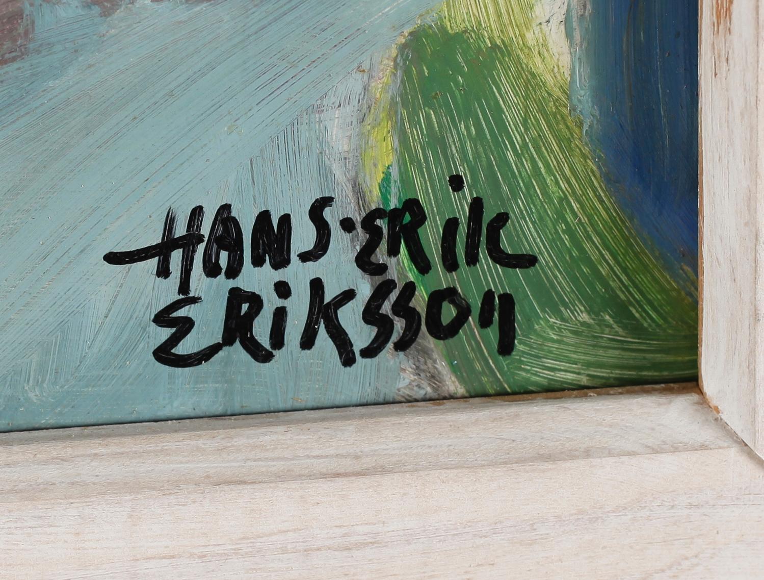 HANS-ERIC ERIKSSON, olja på pannå, signerad.