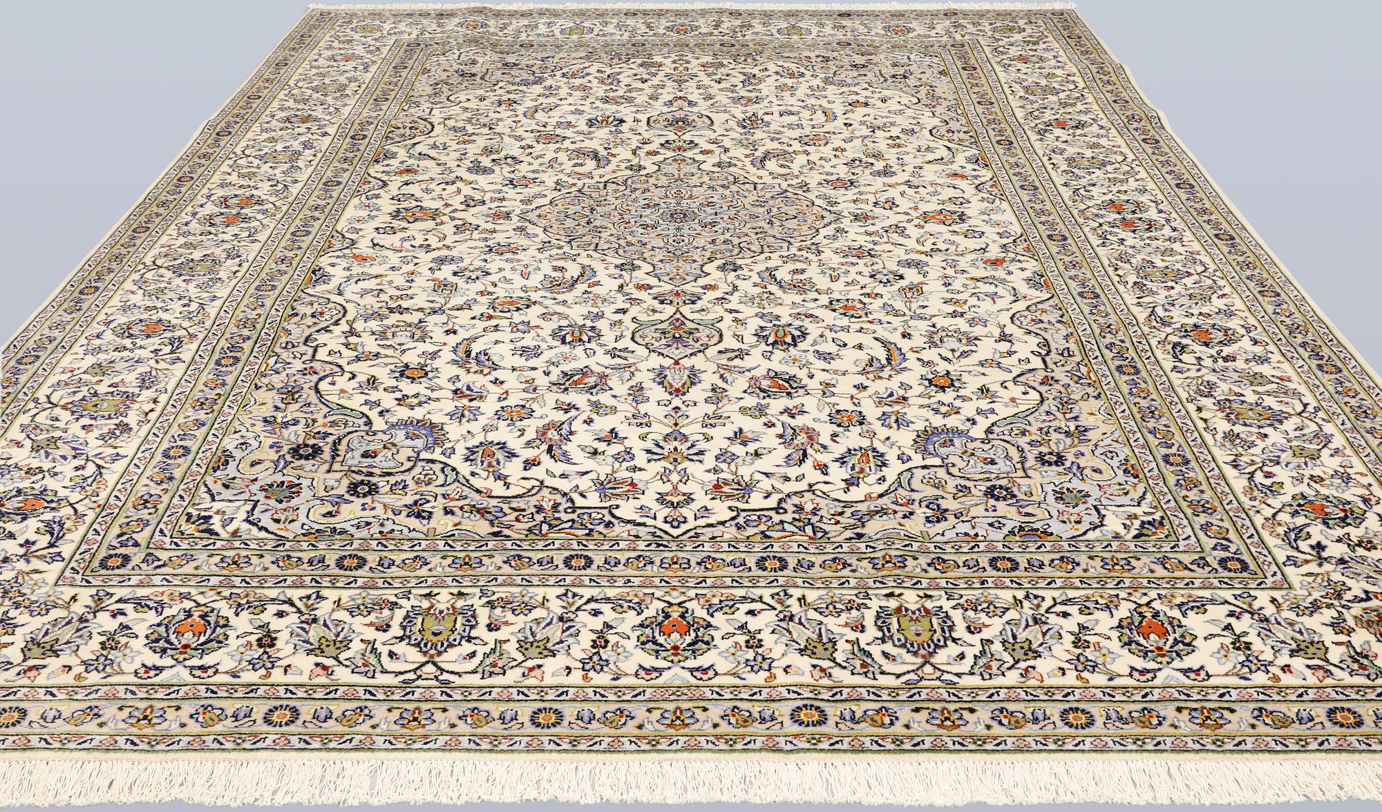 A Keshan carpet, 355 x 260 cm.
