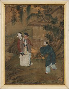 Unknown artist, painting on canvas, China, late Qing dynasty.