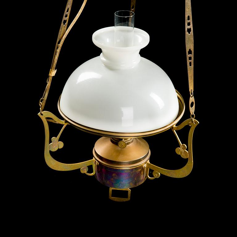 TAKLAMPA, Jugend, 1900-talets början. Höjd 110 cm.