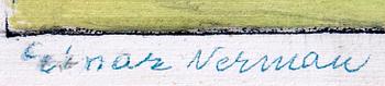 NERMAN, EINAR. Gouache, sign.