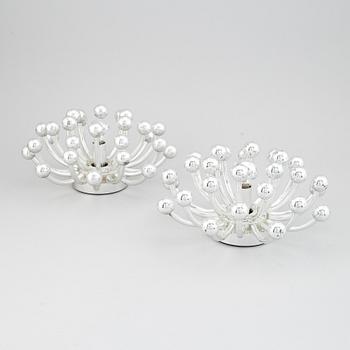 Vägglampor/taklampor, ett par, "Pistillo", Valenti, Italien, 1900-talets andra hälft.