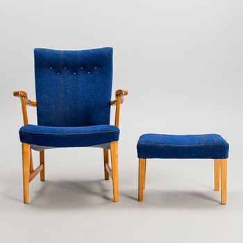 CARL GUSTAF HIORT AF ORNÄS, AN ARMCHAIR "Prince" Puunveisto Oy-Wood work Ltd, Finland, designed in 1948.