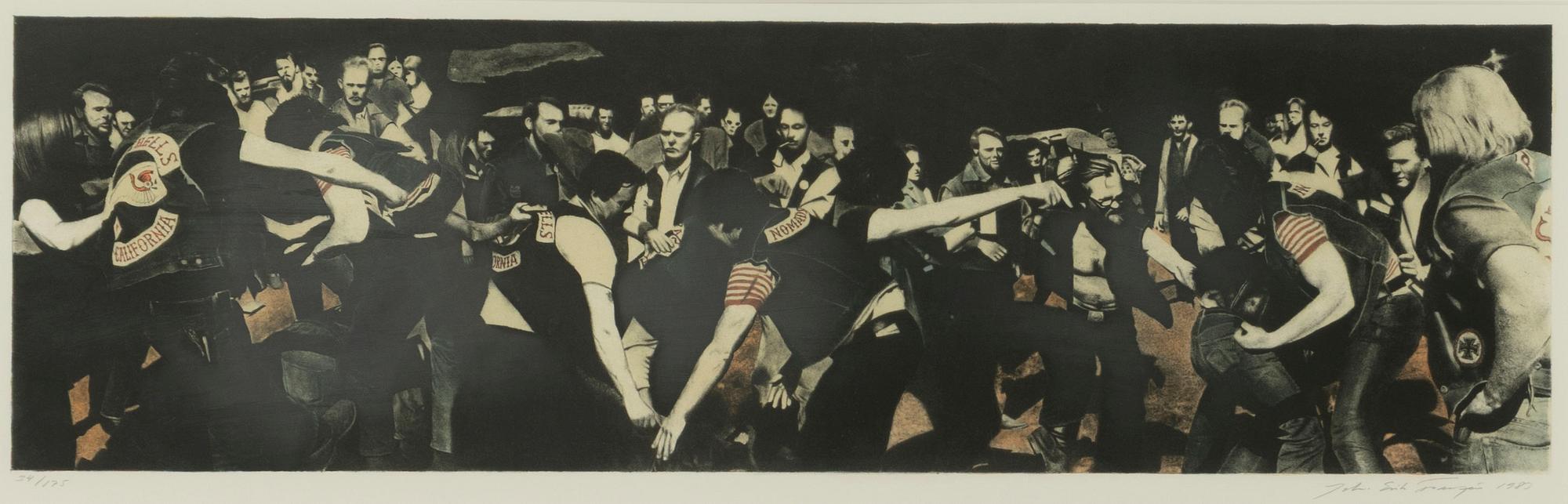 John-E Franzén, "Slagsmålet".