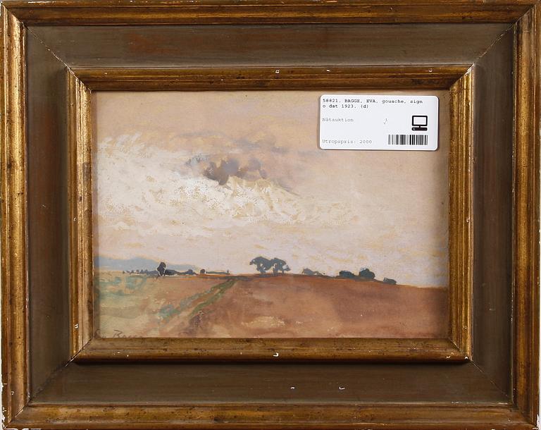 BAGGE, EVA, gouache, sign o dat 1923.