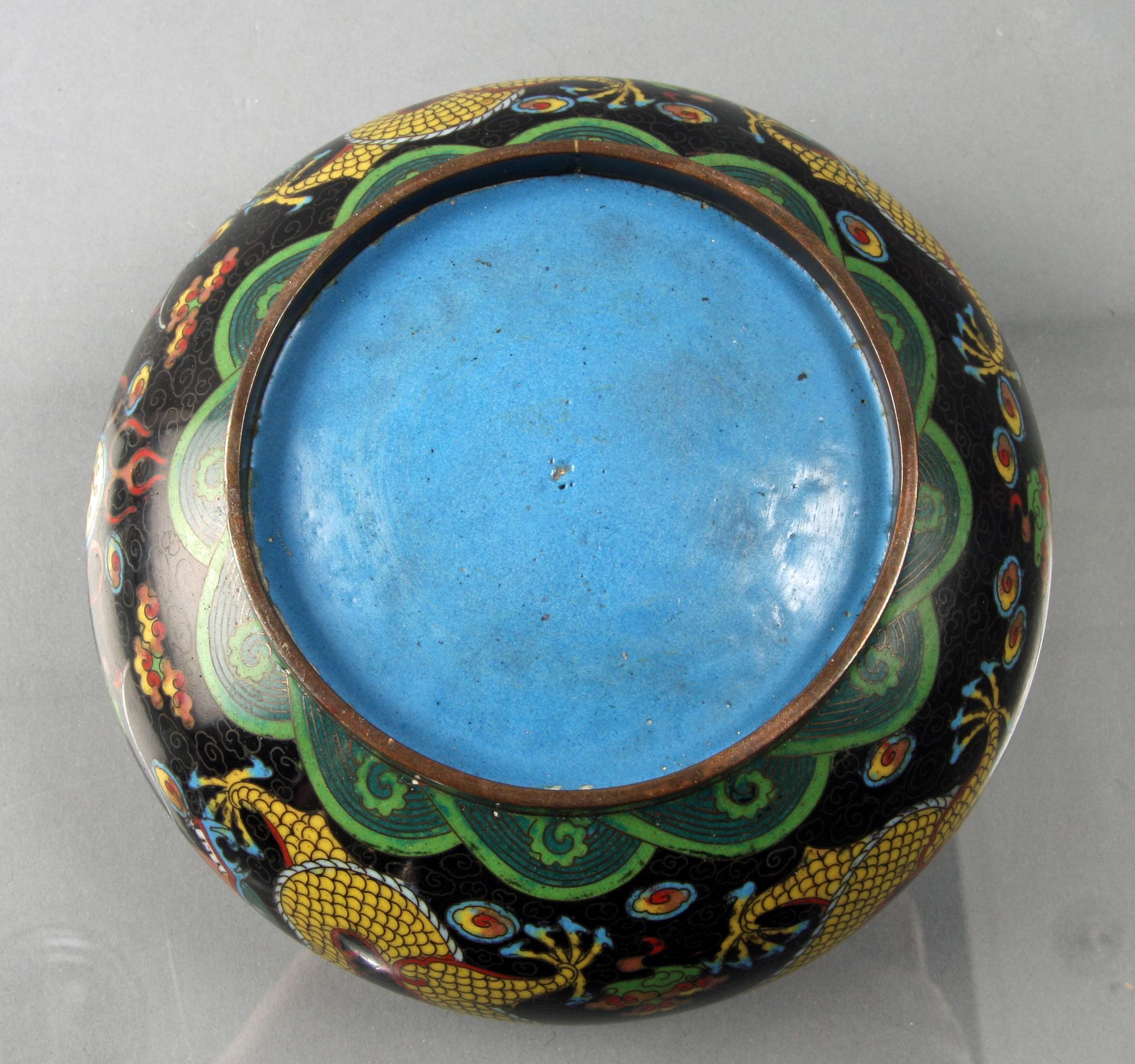 SKÅL, cloisonné, Kina 1900-tal.