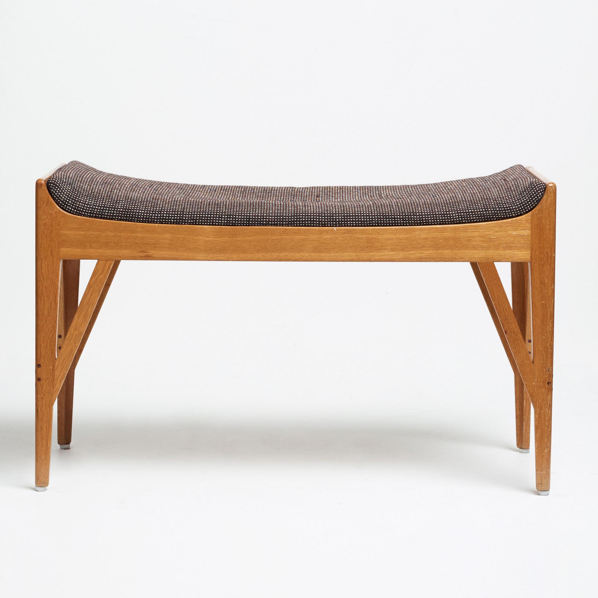 Carl-Axel Acking, a Swedish Modern stool, probably executed by cabinetmaker Torsten Schollin, Sweden 1940-50's.