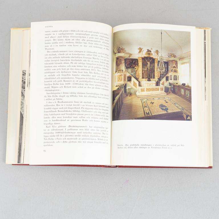 Bokverk, "Svenska slott och herresäten", 18 volymer, Allhems Förlag, Malmö, 1966-1971.