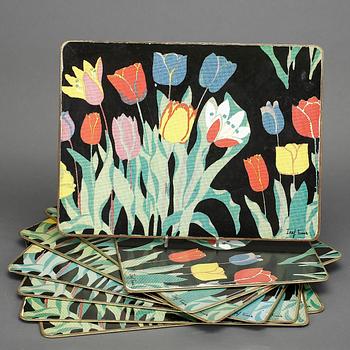 TABLETTER, 8 st, Josef Frank, Svenskt Tenn, 1900-talets andra hälft.