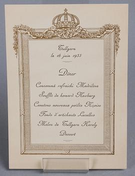 KUNGLIG GÅVOBÄGARE, silver, K. Andersson, Stockholm 1933.