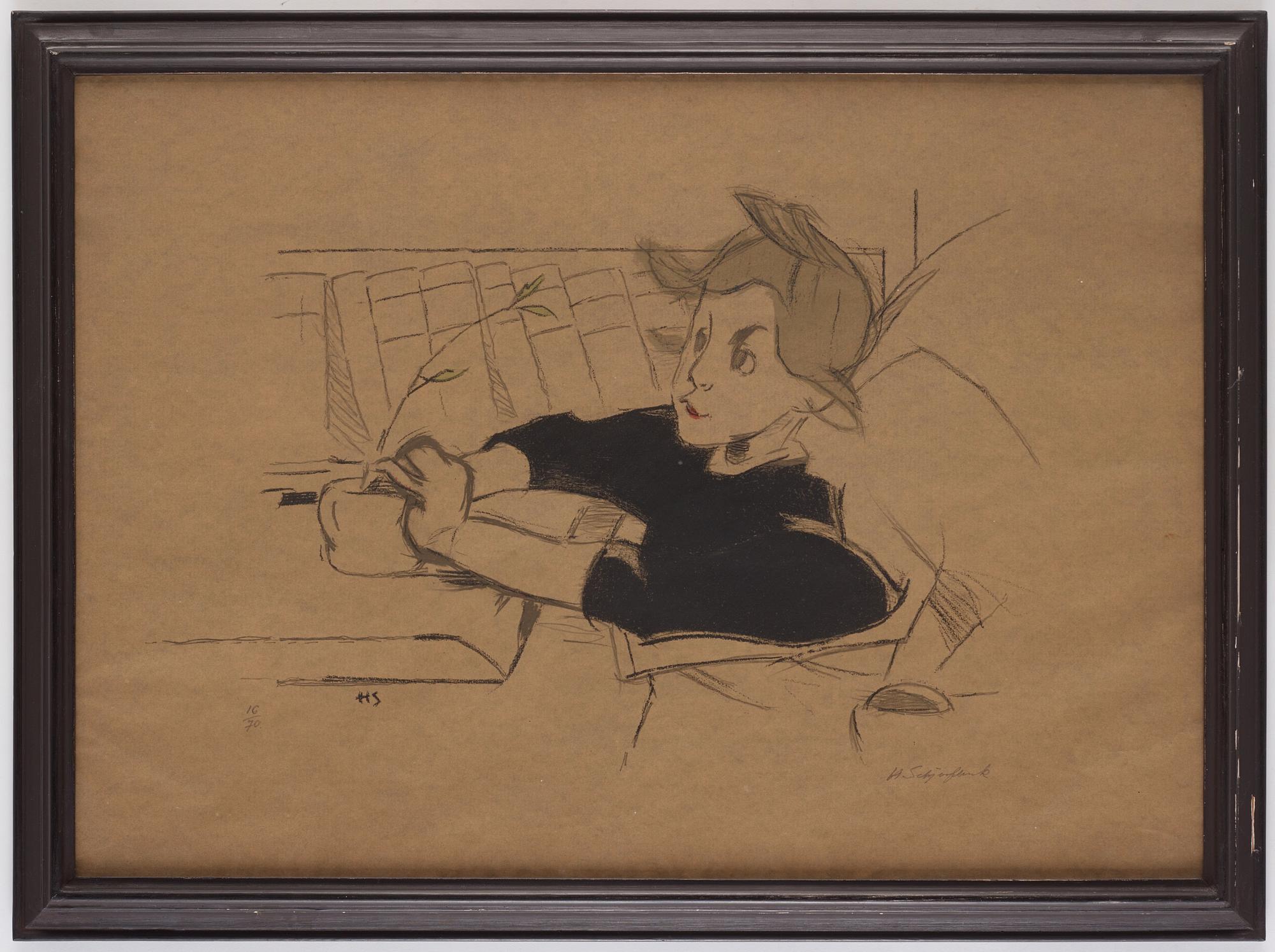 Helene Schjerfbeck, 'Konvalescenten'.