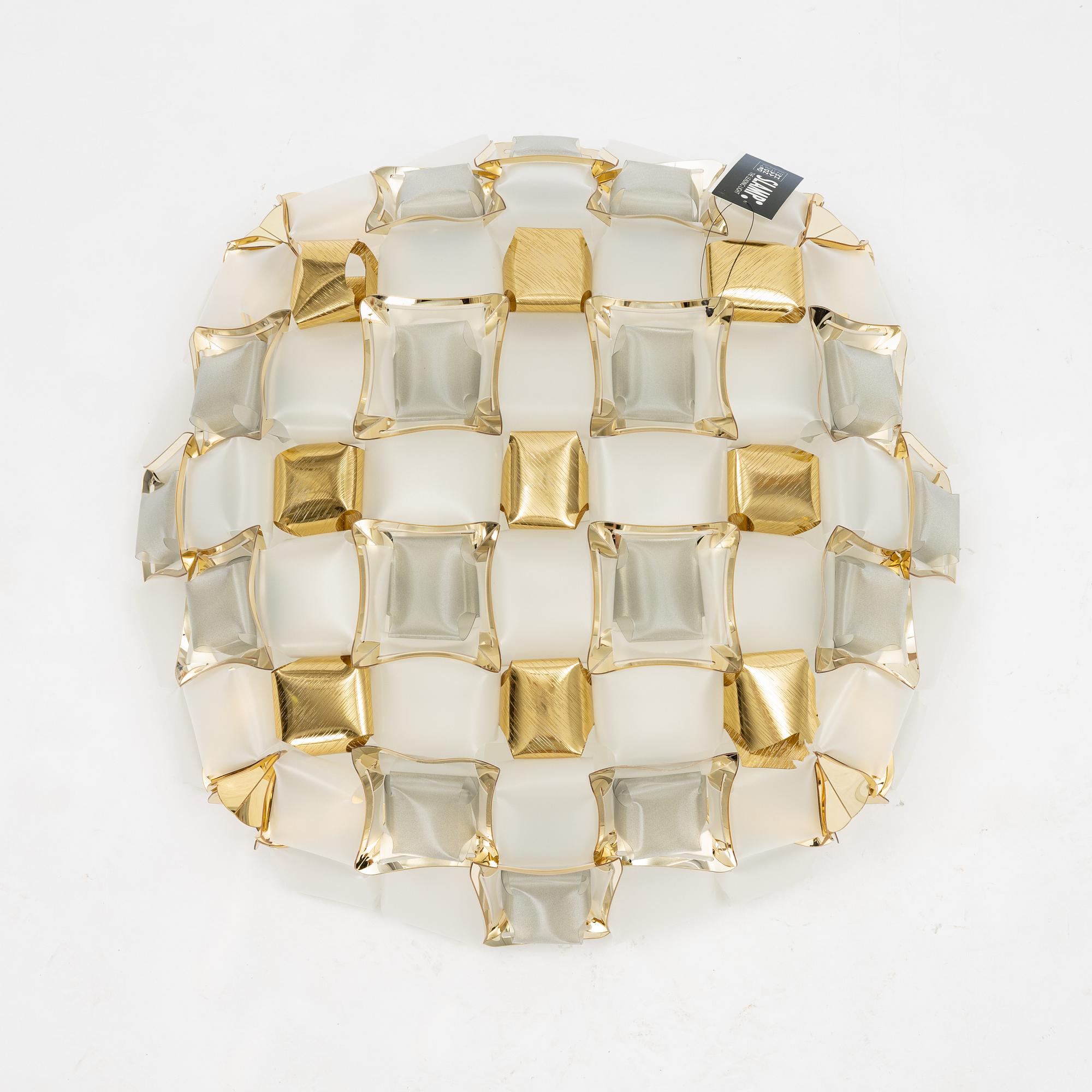 Adriano Rachele, a ceiling/wall lamp, 'Mida', Slamp, 2023.