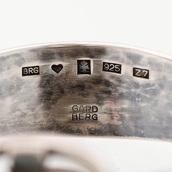 A BERTEL GARDBERG BRACELET, silver, quartz. Tammisaari Finland 1977.