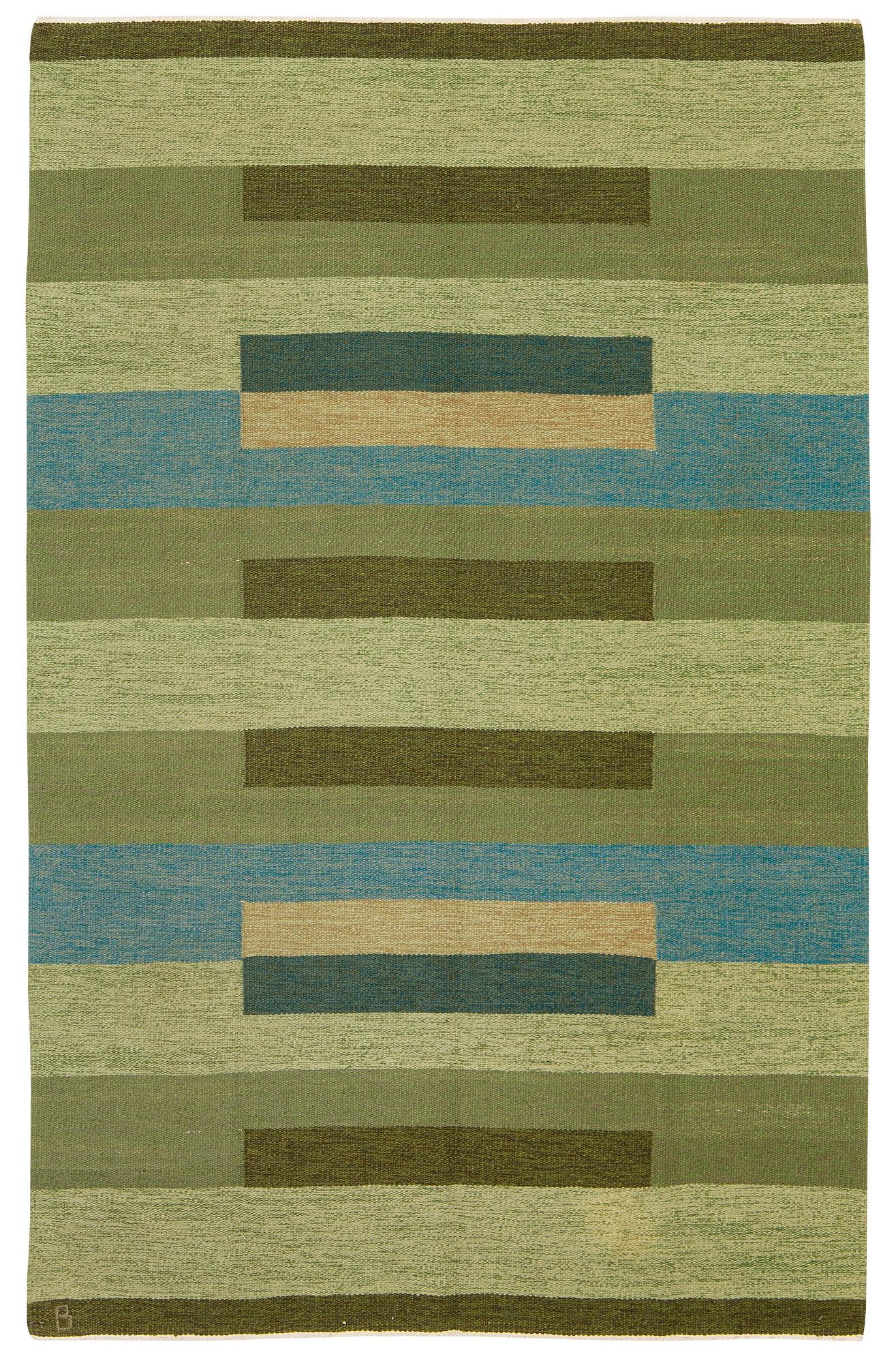 Matta, rölakan, ca 255 x 162 cm, signerad B (Bohusslöjd).