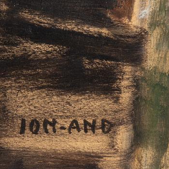 JOHN JON-AND, olja på duk, signerad.