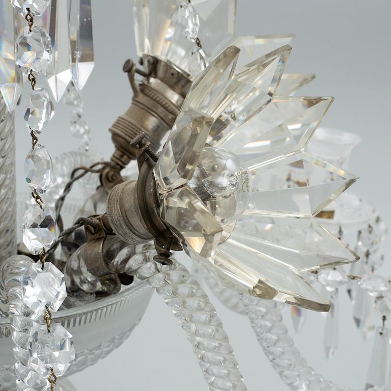 A chandelier, Baccarat, early 20th Century.