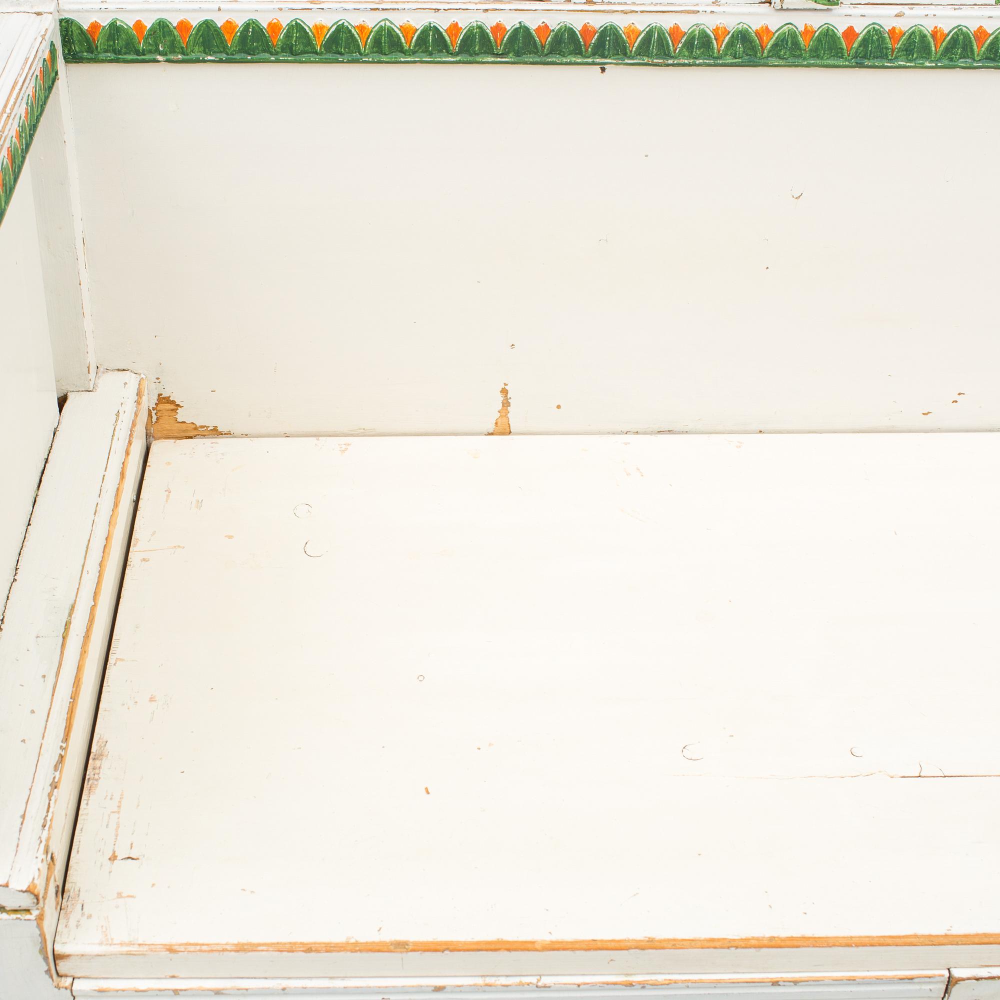 A early 19th century Swedish folk art folding bed from Forsa in Hälsingland.