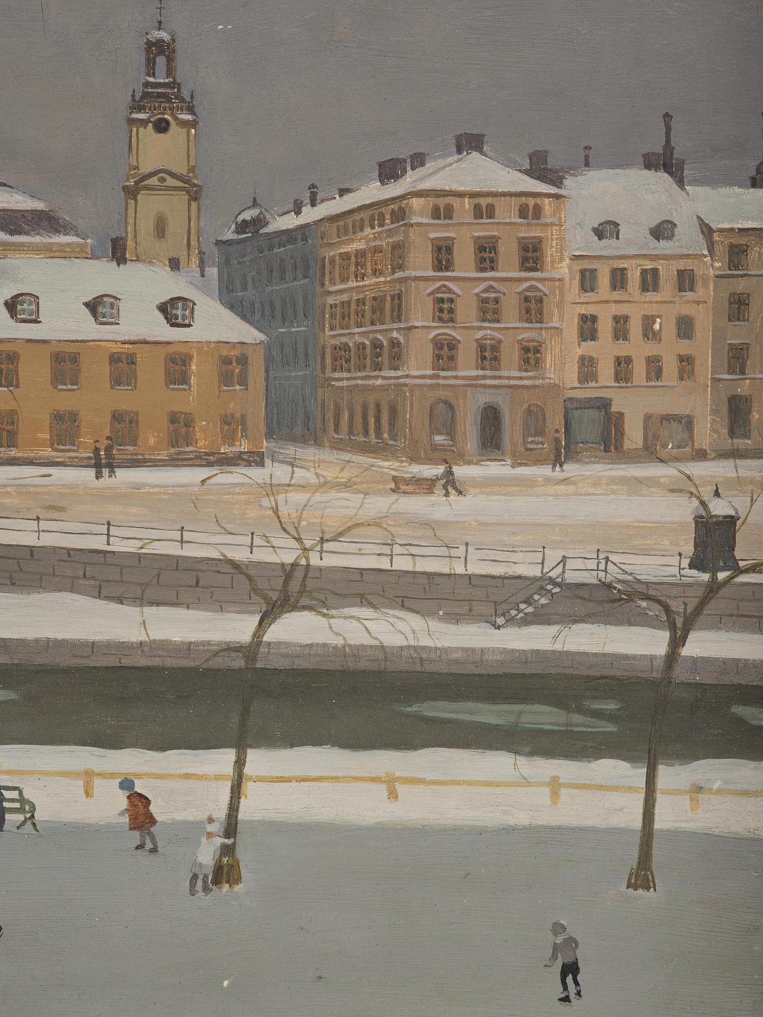 Nils Tydén, Ryningska palatset seen from Riddarholmen.