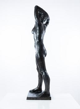 Gudmar Olovson, sculpture. Signed. Numbered. Foundry mark. Bronze, height 132 cm, length 40 cm.