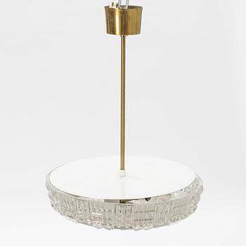 Carl Fagerlund, a glass ceiling light, Orrefors, second half of the 20th Century.