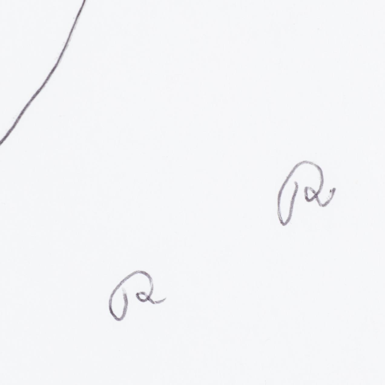 ROGER RISBERG, indian ink on paper, 2000, signed RR.