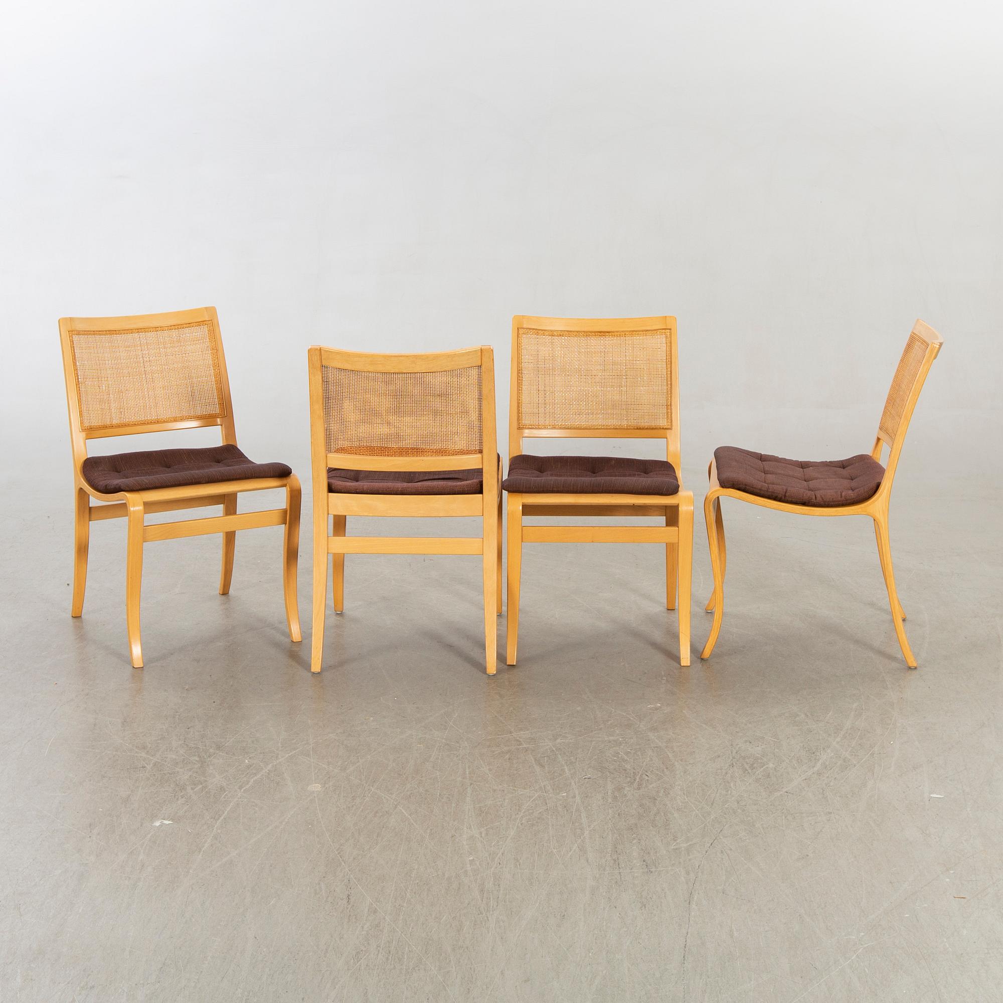 BRUNO MATHSSON, stolar, 4 st, "Kerstin", Dux.