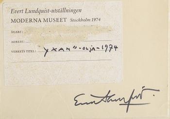 Evert Lundquist, "Yxan".