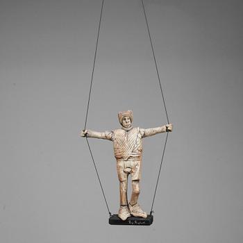 SKULPTUR, stengods, Börje Berglund, signerad på sockel. Sannolikt Gustavsberg.