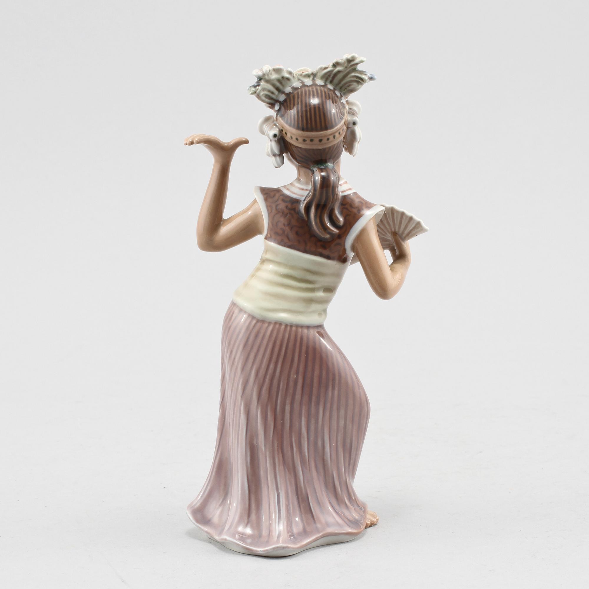 FIGURIN, porslin, Dahl Jensen, Danmark, omkring 1900-talets mitt.
