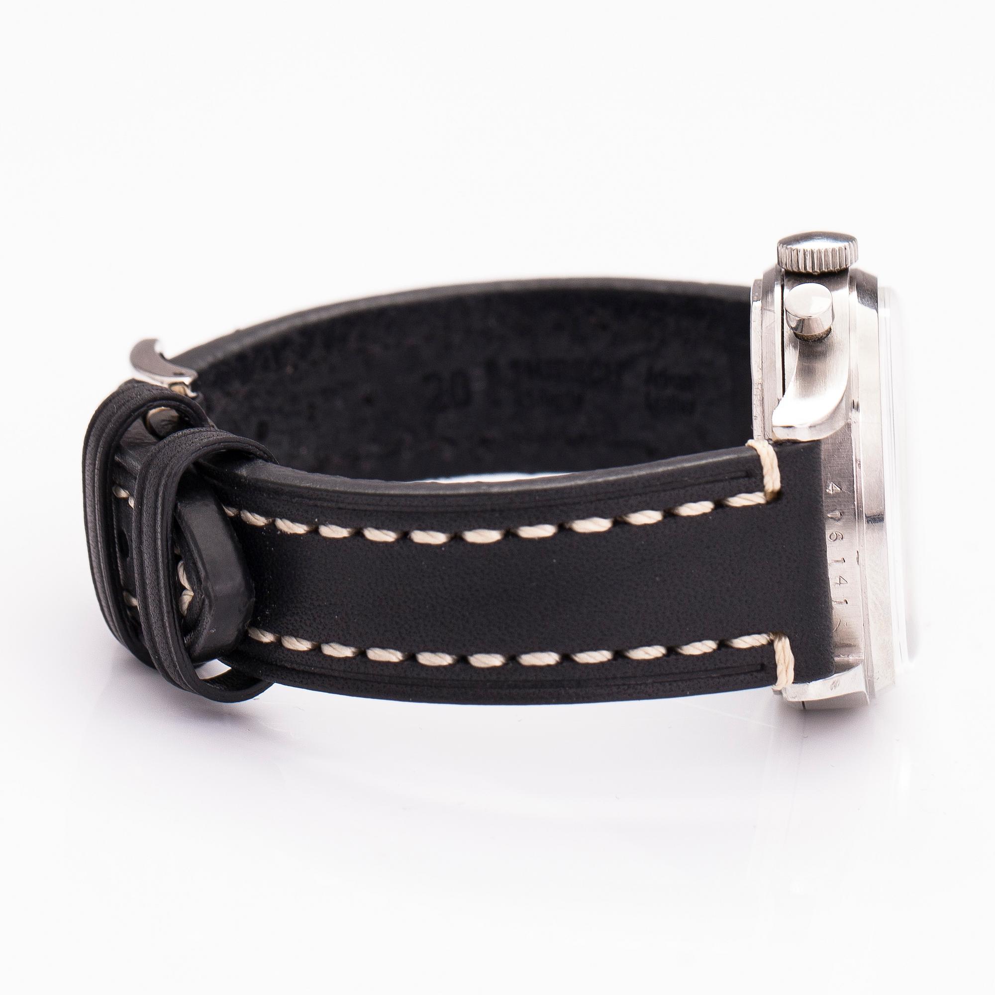 HEUER, chronograph, wristwatch, 37.5 mm.