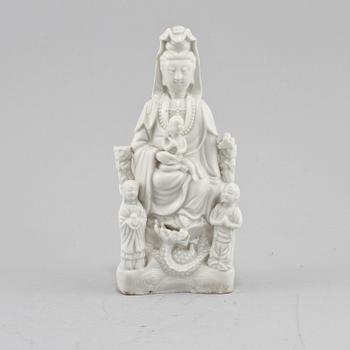 FIGURIN, porslin, blanc de chine, orientaliskt, 1900-tal.