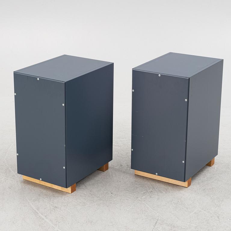 Jonas Bohlin & Thomas Sandell, a pair of 'Snö' bedside tables, Asplund.