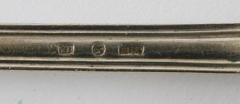 SKEDAR MM, 21 delar, silver 1800-tal mm.