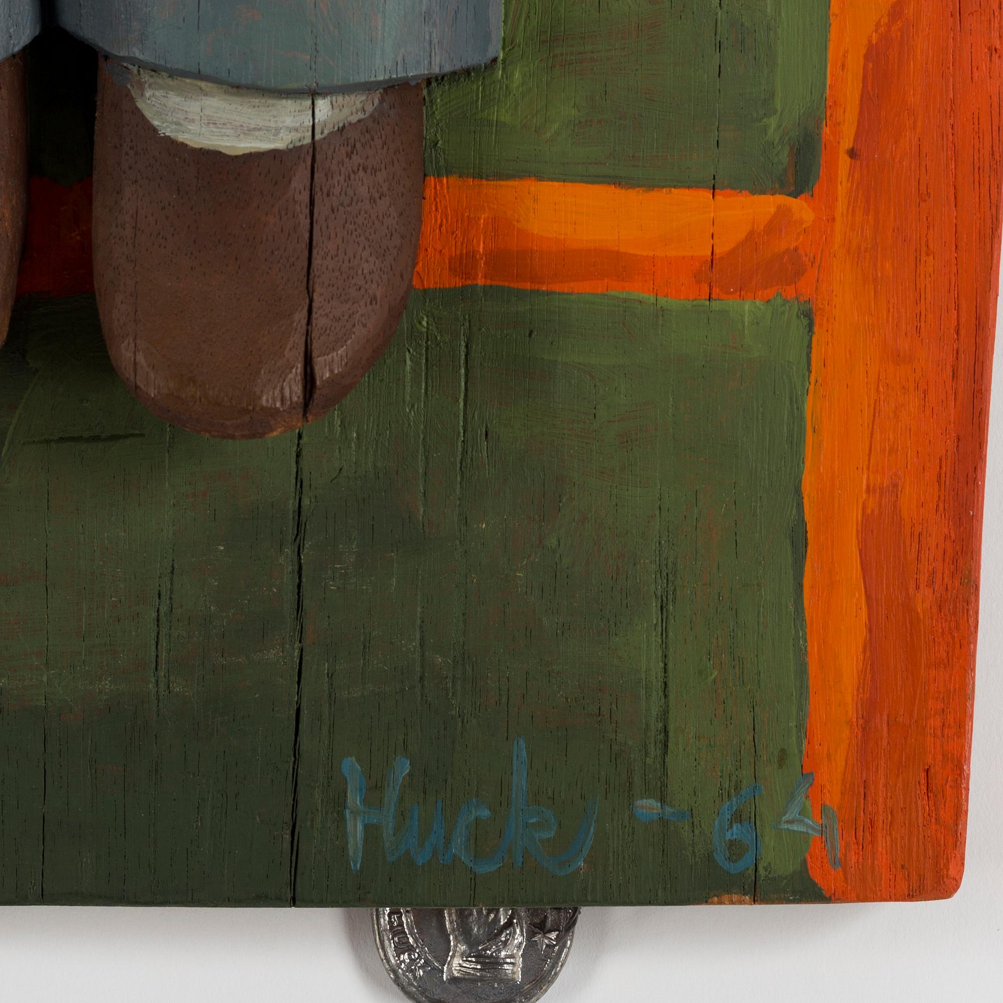 LARS HUCK HULTGREN, relief, wood, signed and dated -64.