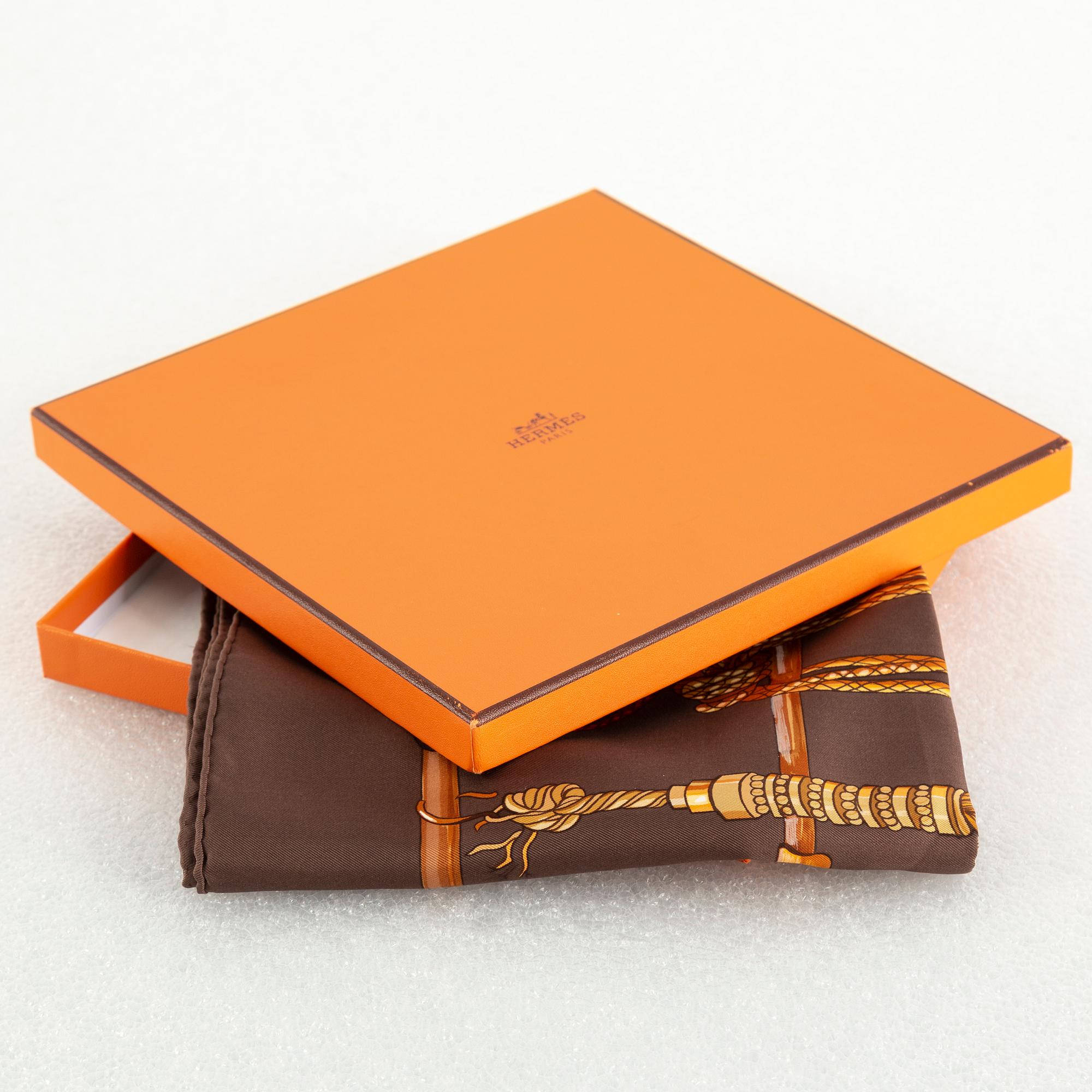 HERMÈS, a 'Passementerie' silk scarf.
