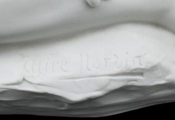 FIGURIN, parian, "Crocus", Alice Nordin, Gustafsberg 19171900-talets början.