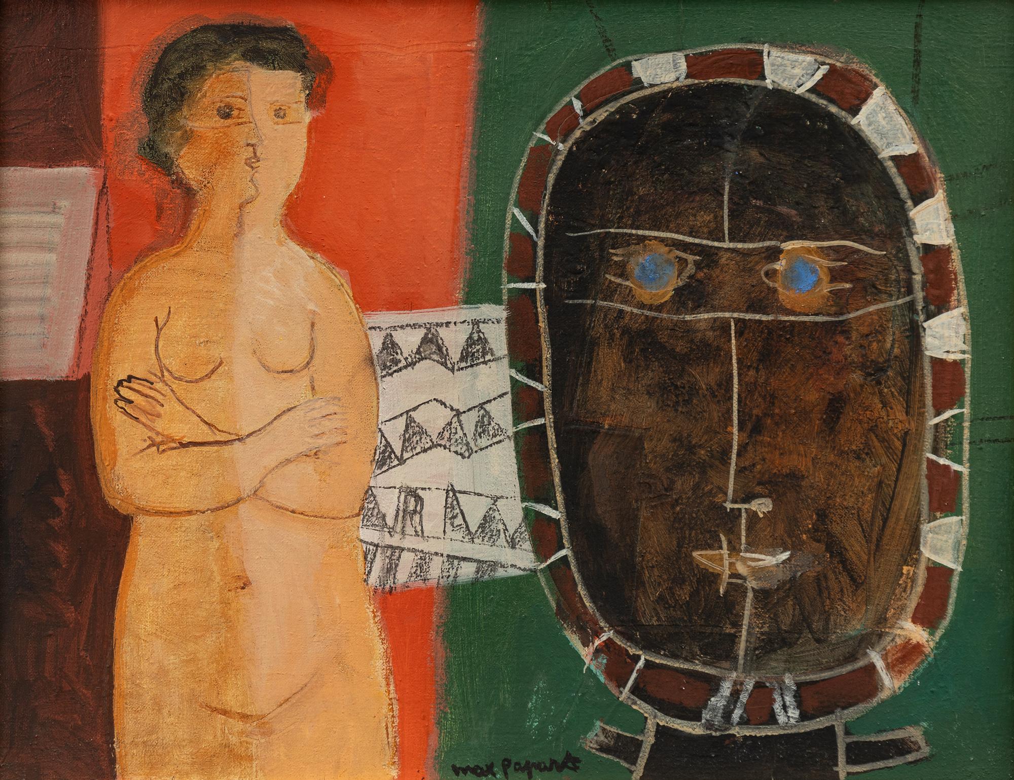 Max Papart, "Nu au masque".