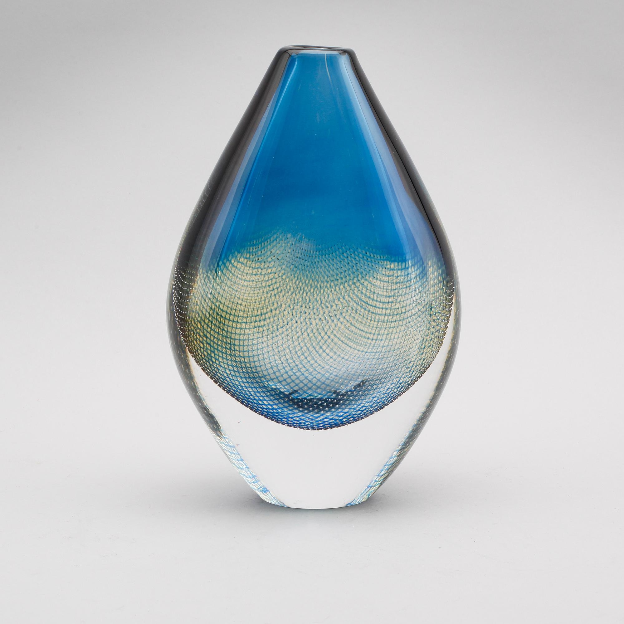 VAS, glas, "Kraka", Sven Palmqvist, Orrefors, signerad.