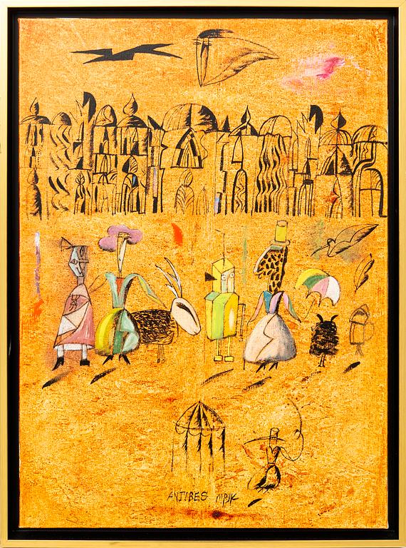 Madeleine Pyk, oil on canvas signed.