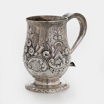 Dorothy Langlands, mugg, sterlingsilver, Newcastle, England 1806/1807.