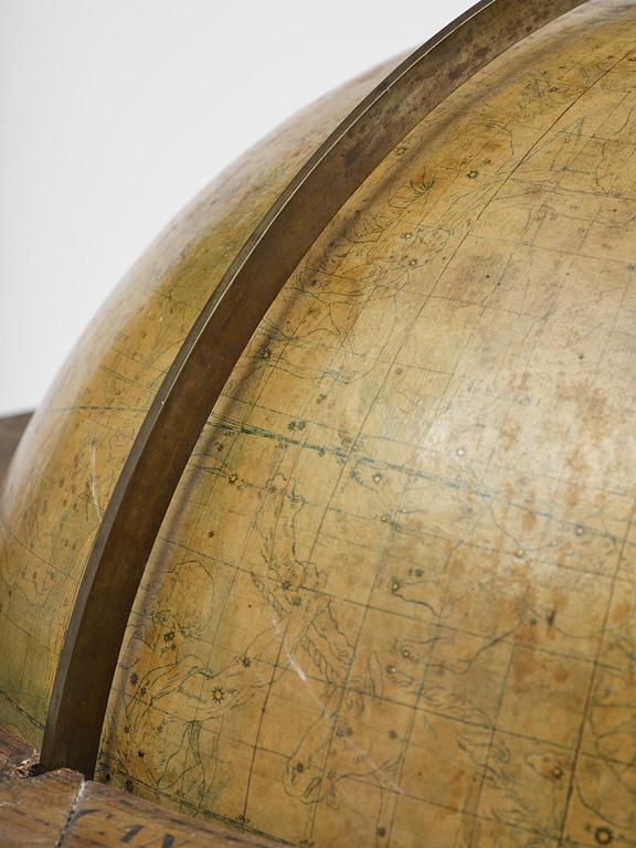 A celestial globe by A. Åkerman (manufacturer of globes in Uppsala 1759-78), 1766.