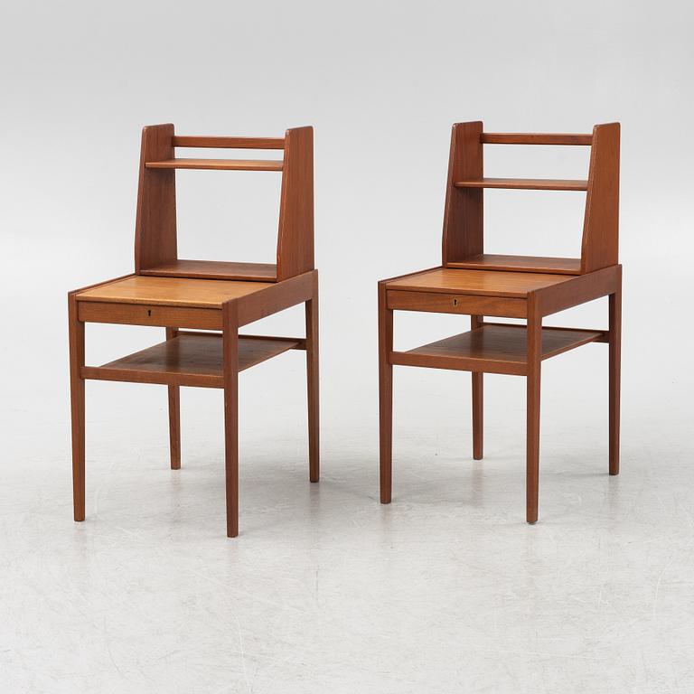 Sven Engström & Gunnar Myrstrand, a pair of 'Dixie' bedside tables, tingströms, Sweden, 1950's/60's.