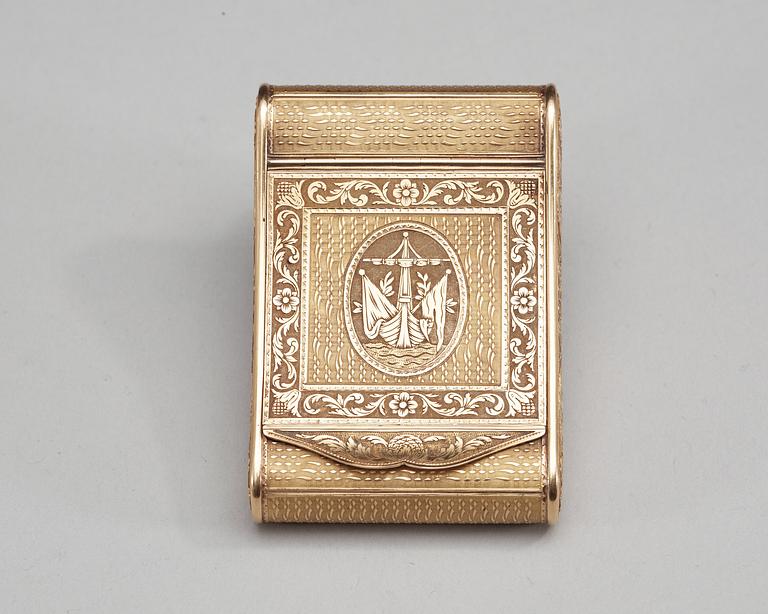 DOSA, guld 18k, Schweitz 1800-talets förra hälft.